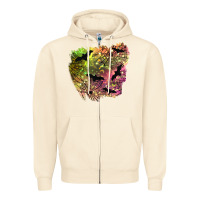 Sandshell bat halloween patch Zipper Hoodie - BundleAndBundleShop
