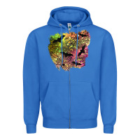True Royal bat halloween patch Zipper Hoodie - BundleAndBundleShop