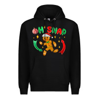 Black oh snap with gingerbread Premium Hoodie - MaliasSmallBusiness