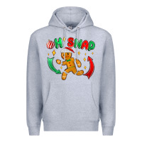 Heather Grey oh snap with gingerbread Premium Hoodie - MaliasSmallBusiness
