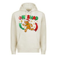 Oatmeal Heather oh snap with gingerbread Premium Hoodie - MaliasSmallBusiness