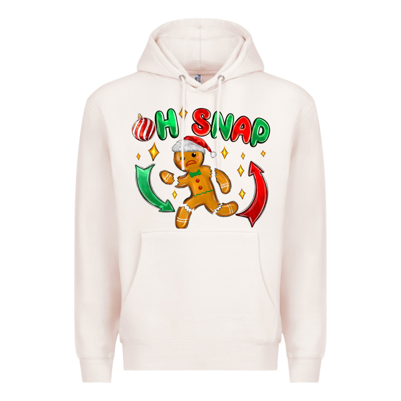 Oh Snap With Gingerbread Premium Hoodie by MaliasSmallBusiness | Teevron