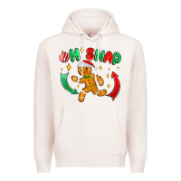 Pale Pink oh snap with gingerbread Premium Hoodie - MaliasSmallBusiness