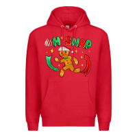 Red oh snap with gingerbread Premium Hoodie - MaliasSmallBusiness