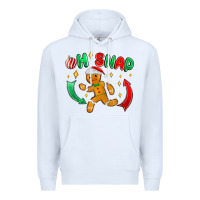 White oh snap with gingerbread Premium Hoodie - MaliasSmallBusiness