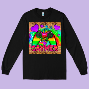 Gaymer Mousepad Long Sleeve Tee Designed By Hra Design Shop