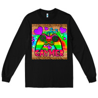Black gaymer mousepad Long Sleeve Tee - HRA Design Shop