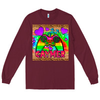 Burgundy gaymer mousepad Long Sleeve Tee - HRA Design Shop