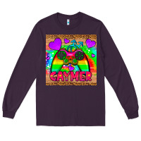 Plum gaymer mousepad Long Sleeve Tee - HRA Design Shop