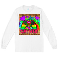 White gaymer mousepad Long Sleeve Tee - HRA Design Shop