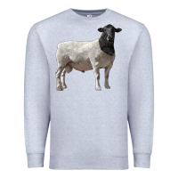 Heather Grey dorper sheep Premium Sweatshirt - LillyAllenDesigns