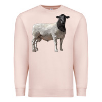 Pale Pink dorper sheep Premium Sweatshirt - LillyAllenDesigns