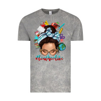 Cloud Rock teacher life messy bun Vintage Tee - texasbilliewilder