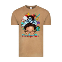 Vintage Camel teacher life messy bun Vintage Tee - texasbilliewilder