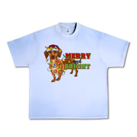 Grape Ice merry and bright dachshund Urban Heavy Tee - RanaPortraitStore