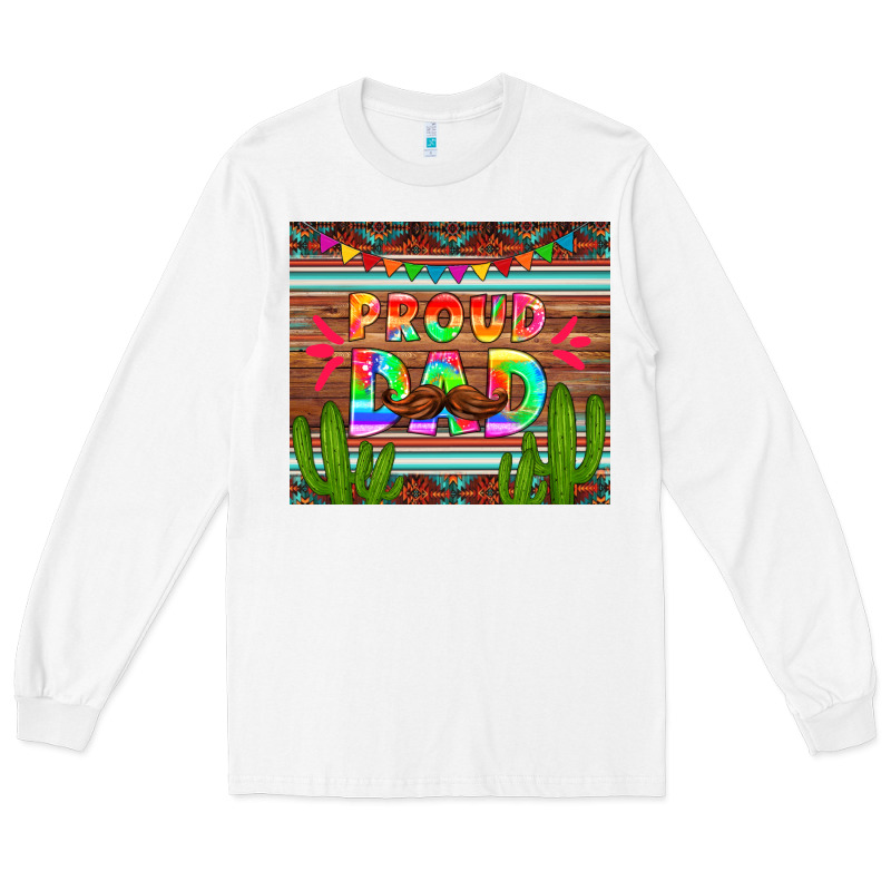 Proud Dad Tumbler Long Sleeve Tee by HRA Design Shop | Teevron
