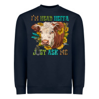 Navy im head heffa just ask me Heavyweight Sweatshirt - texasbilliewilder