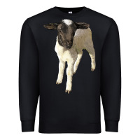 Black dorper baby sheep Premium Sweatshirt - LillyAllenDesigns