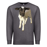 Charcoal Heather dorper baby sheep Premium Sweatshirt - LillyAllenDesigns