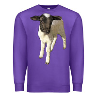 Purple dorper baby sheep Premium Sweatshirt - LillyAllenDesigns