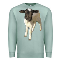 Seafoam dorper baby sheep Premium Sweatshirt - LillyAllenDesigns