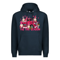 Navy tis the season Premium Hoodie - MaliasSmallBusiness
