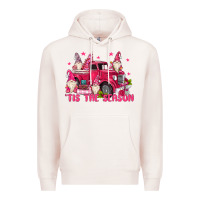 Pale Pink tis the season Premium Hoodie - MaliasSmallBusiness