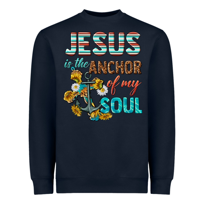 Jesus Is The Anchor Of My Soul Heavyweight Sweatshirt by texasbilliewilder | Teevron