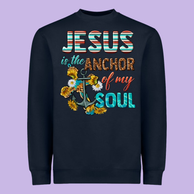 Jesus Is The Anchor Of My Soul Heavyweight Sweatshirt Designed By Texasbilliewilder