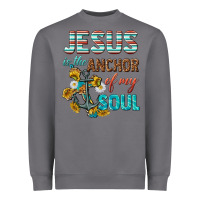 Storm jesus is the anchor of my soul Heavyweight Sweatshirt - texasbilliewilder