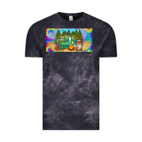 Cloud Black hippie soul license plate Vintage Tee - BarkalooDesign