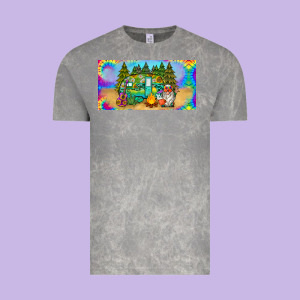 Hippie Soul License Plate Vintage Tee Designed By Barkaloodesign