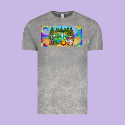 Hippie Soul License Plate Vintage Tee Designed By Barkaloodesign
