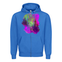 True Royal castle halloween patch Zipper Hoodie - BundleAndBundleShop