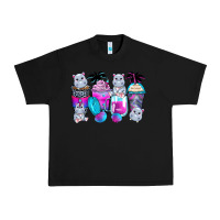 Black hippopotamus coffee cups Urban Heavy Tee - Zillion Design Studio