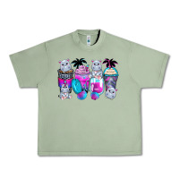 Oil Green hippopotamus coffee cups Urban Heavy Tee - Zillion Design Studio