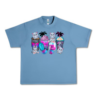 Pebble Blue hippopotamus coffee cups Urban Heavy Tee - Zillion Design Studio
