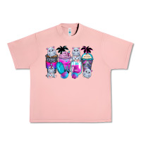 Salmon hippopotamus coffee cups Urban Heavy Tee - Zillion Design Studio