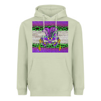 Matcha mardi gras  mask Heavyweight Hoodie - BarkalooDesign