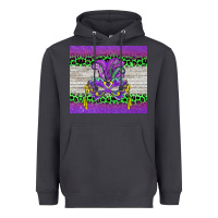 Smoke mardi gras  mask Heavyweight Hoodie - BarkalooDesign