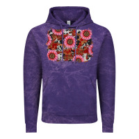 Cloud Purple valentines day sunflowers leopard cowhide backgrou Vintage Hoodie - RanaPortraitStore