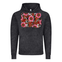 Vintage Black valentines day sunflowers leopard cowhide backgrou Vintage Hoodie - RanaPortraitStore