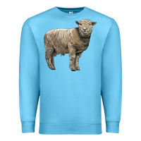 Ocean Blue southdown sheep Premium Sweatshirt - LillyAllenDesigns