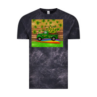 Cloud Black st patricks day truck shamrock with rainbow tumbler Vintage Tee - RanaPortraitStore