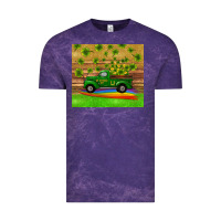 Cloud Purple st patricks day truck shamrock with rainbow tumbler Vintage Tee - RanaPortraitStore