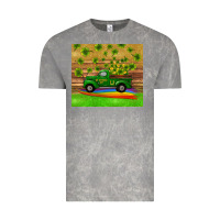 Cloud Rock st patricks day truck shamrock with rainbow tumbler Vintage Tee - RanaPortraitStore