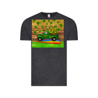Vintage Black st patricks day truck shamrock with rainbow tumbler Vintage Tee - RanaPortraitStore