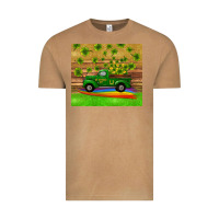 Vintage Camel st patricks day truck shamrock with rainbow tumbler Vintage Tee - RanaPortraitStore