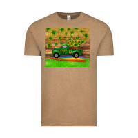 Vintage Coffee st patricks day truck shamrock with rainbow tumbler Vintage Tee - RanaPortraitStore