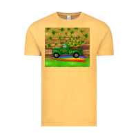 Vintage Mustard st patricks day truck shamrock with rainbow tumbler Vintage Tee - RanaPortraitStore